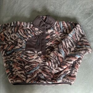 Free People Hit The Sloped Printed Pullover. Size Small.